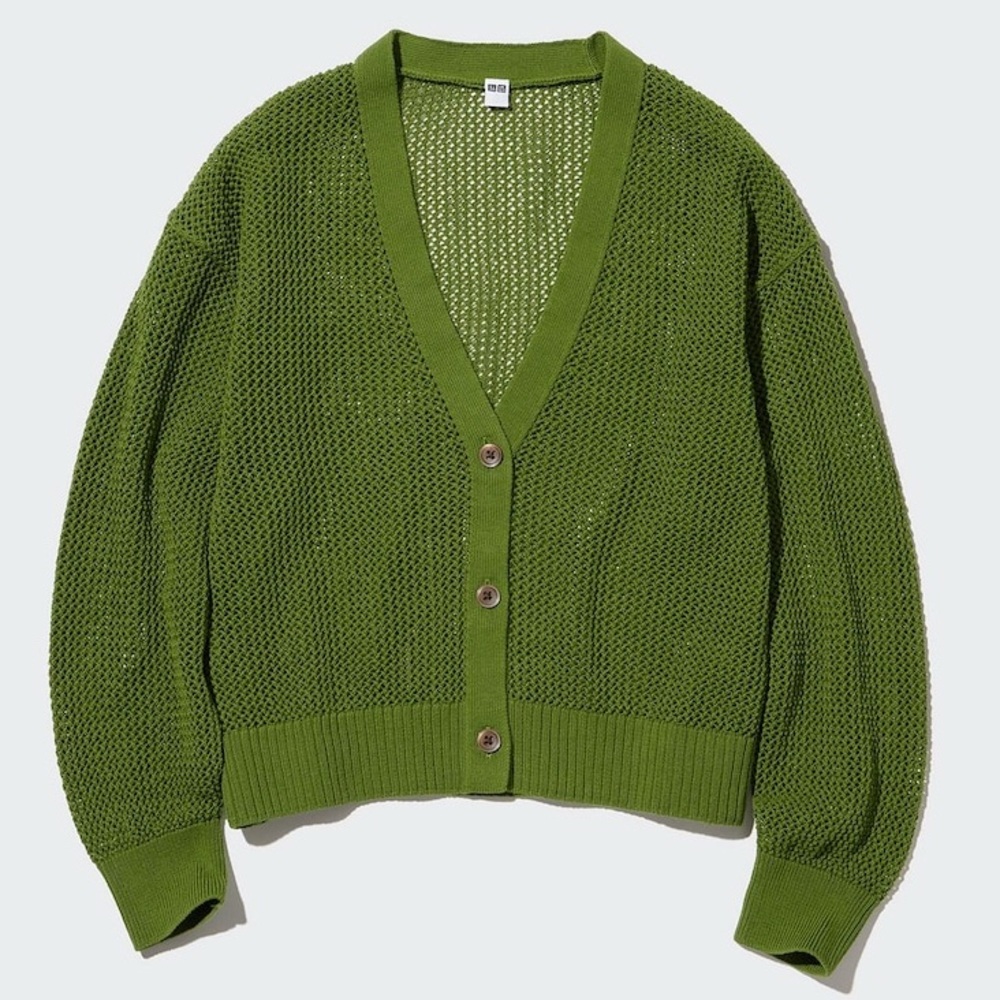 Uniqlo Mesh Long Sleeve Cardigan